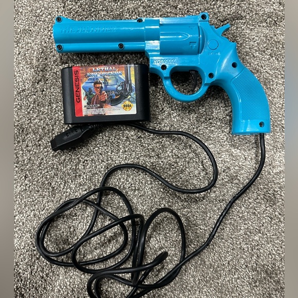 Konami Sega Genesis The Justifier Blue Lethal Enforcer - Picture 1 of 1